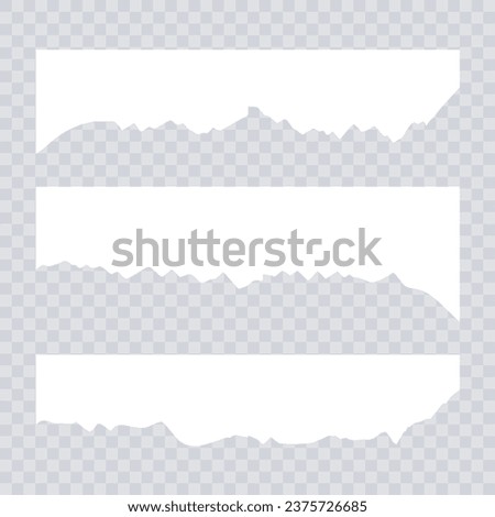 set design paper cut buttom template collection of torn ripped paper sheets eps file element