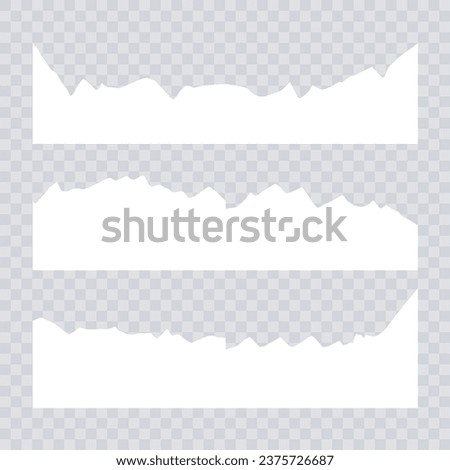 set design paper cut buttom template collection of torn ripped paper sheets eps file element