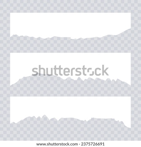 set design paper cut buttom template collection of torn ripped paper sheets eps file element