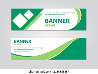 Set of Design Print Banner or Web Template. can be Used for Workflow Layout, Diagram, Web Design, and Label Vector
