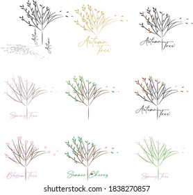 Set of Design of Seasonal Trees 