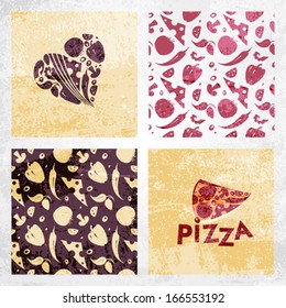 Set of design templates for  Italian restaurant