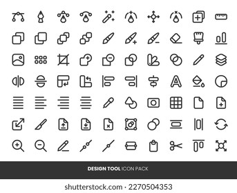Set of design tool icon