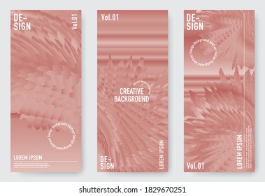 Set of design vector template layout with abstract design. Useful for creating invitations, banners, posters, flyers, prints, labels, etc.