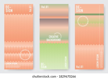 Set of design vector template layout with abstract design. Useful for creating invitations, banners, posters, flyers, prints, labels, etc.