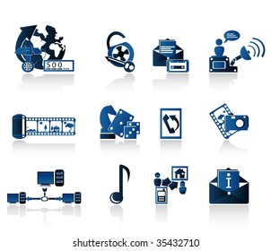 set of desktop icons