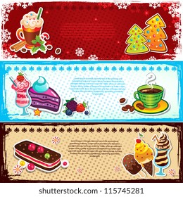 Set of dessert bookmarks