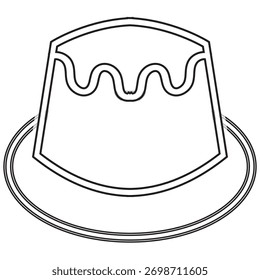 Set von Dessert und Süßigkeiten, Vektorsymbole. einfache Dessert-Icons wie Pudding, Eis im Glas, und Lebkuchen Mann, für Menüs, Apps oder Branding konzipiert.EPS10AI.

