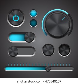 Set of the detailed UI elements