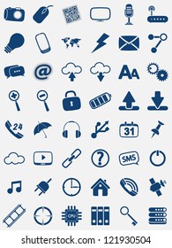 set of detailed web icons