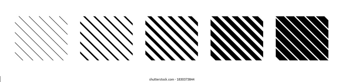 Set of diagonal line, different black lines background