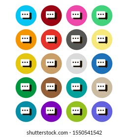 Set dialog icons on a white background.Vector illustration