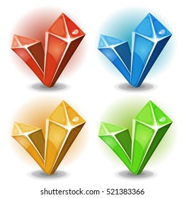 Set Of Diamond Icons