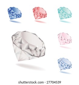 Set of diamonds