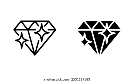 Conjunto de linhas em forma de losango em um estilo de ícones plano. Ícones abstratos da coleção de losango preto. ilustração vetorial sobre fundo branco