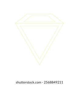 Set of diamonds line in a flat icons style. Abstract black diamond collection icons.