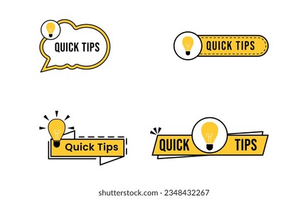 Set of Did you know vector template post icon for social media background, fun fact blank template fyi vector with lightbulb idea