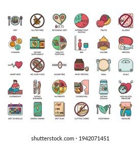 Conjunto de iconos perfectos de línea delgada y píxel para cualquier proyecto web y de aplicación. 