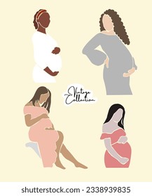 Set of diferent people. Hand drawn picture