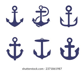 A set of different anchors