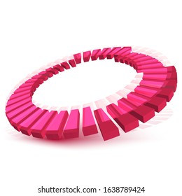 Set of Different arrow circles isolated on the white.Charts, diagrams with 2, 3, 4, 5, 6, 7, 8, 9, 10 steps, parts