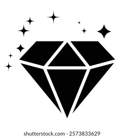 Set of different brilliant icon. Diamond icon. Diamond outline icon . Vector illustration. a linear minimal style. Vector diamonds and gems linear logo design elements. Line with Editable stroke. 