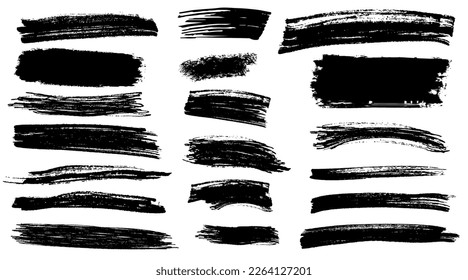 Set of different brushes, vector