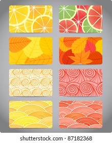 Set of different business cards. Ready for a text or another content