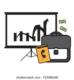 Set of different business icons, Vector illustration