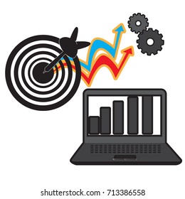 Set of different business icons, Vector illustration