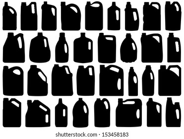 Set of different canisters