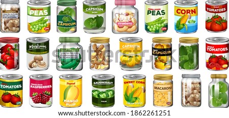 Image, Stock Photo canned food Food Nutrition