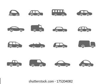 The set of different cars