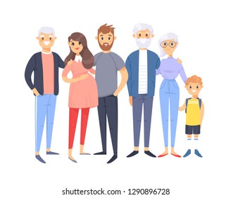 Group Elderly People Stand Together Health Stock Vector (Royalty Free ...