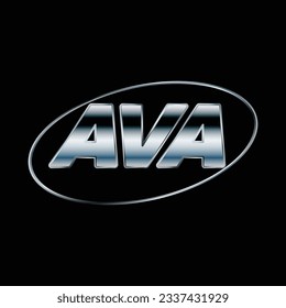 Set of different color metal sport logo letters and flags for moto and car competitions or company symbols isolated on black background