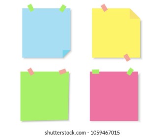 Vector Note Papers Stock Vector (Royalty Free) 49534936 | Shutterstock