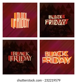 a set of different colored backgrounds with text for black friday