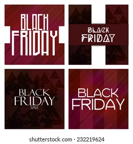 a set of different colored backgrounds with text for black friday