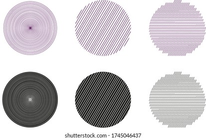 set of different colored circles