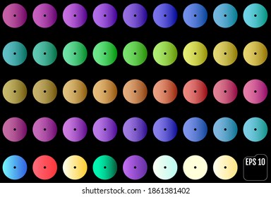 Set of different colorful sequins.