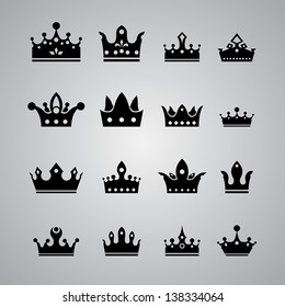 set of different crowns