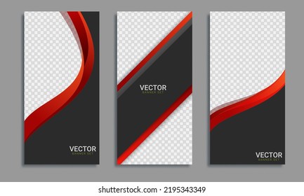 Conjunto de diferentes opciones de diseño para banners publicitarios