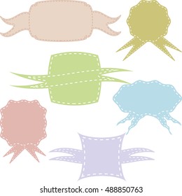 Set of different emblems , templates for invitation, cards and logo