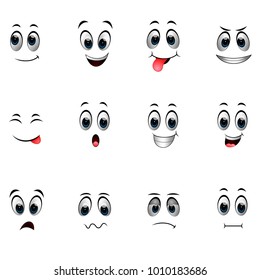 Set of different emoticons