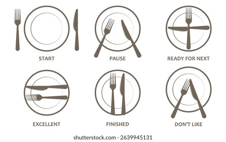 Set different fork, spoon and knife icons sign. Silverware icons. Logotype menu. Menu symbol. Black silverware icon. Vector illustration