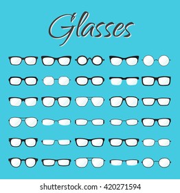 a set of different glasses and from the sun