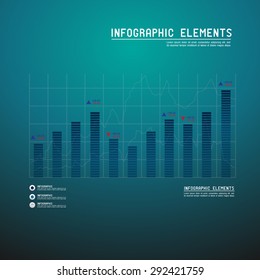 Set of different graphs and charts, vector eps10 illustration