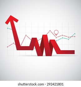 Set of different graphs and charts, vector eps10 illustration