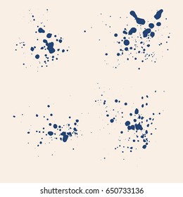 Set of different grunge vector brush strokes. Variety abstract paint stripes. Distressed banners. Isolated paint brush pack. Dry borders. Halftone paints. Large collection of hand drawn textures.