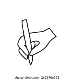 Set of different hands holding different objects in cartoon style.